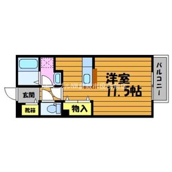 ラフィネ中島　A棟の物件間取画像